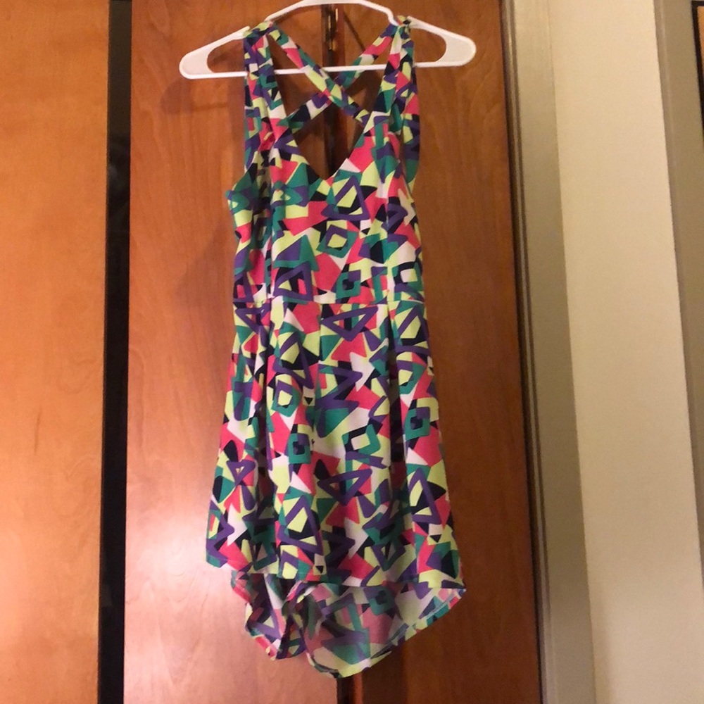Multi colored romper